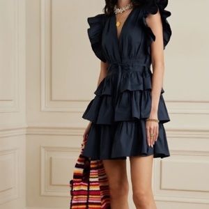 Ulla Johnson Sena Ruffled Washed Cotton-poplin Mini Dress